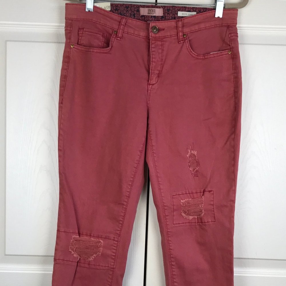 Vintage America Blues Pants Mineral Red 6/28